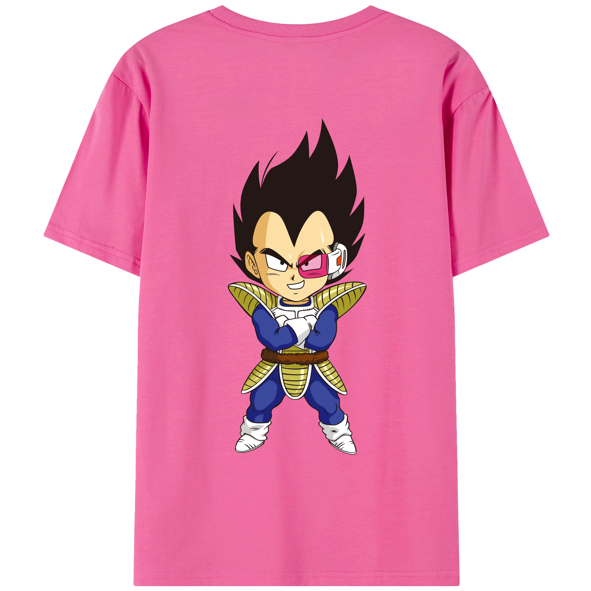 （画像用） ドラゴンボール ベジータ四世（Bejīta Yonsei）DRAGON BALL Vegeta IV レディース半袖Tシャツ(バックプリント)